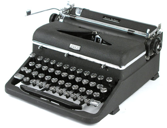royal quiet deluxe typewriter