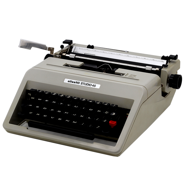 【送料無料】olivetti STUDIO45 タイプライター ケース付 OLIVETTI STUDIO 45 Typewriter Blue Green Case Vintage