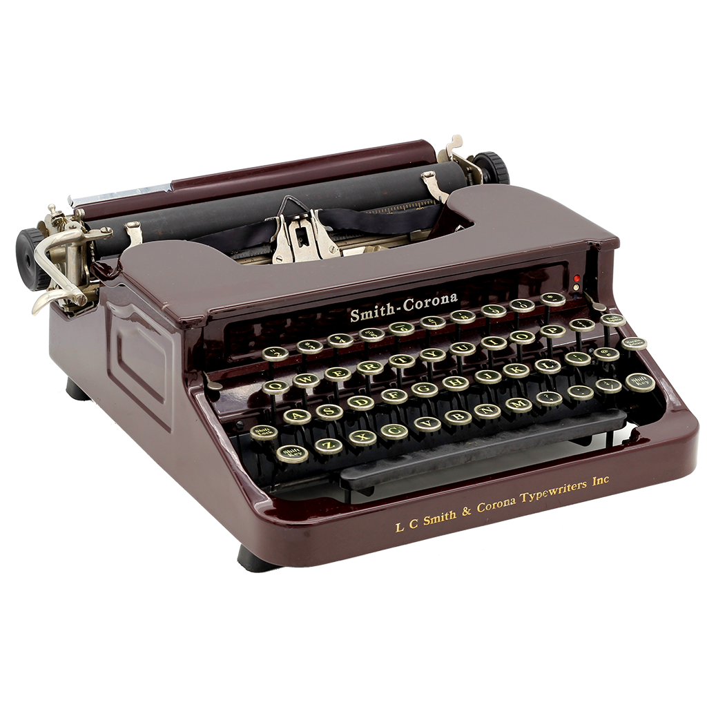 Smith Corona 1930s Maroon