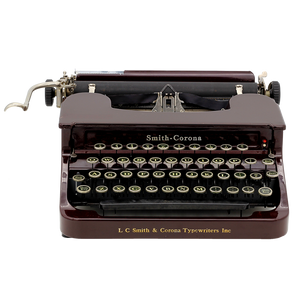 Smith Corona 1930s Maroon