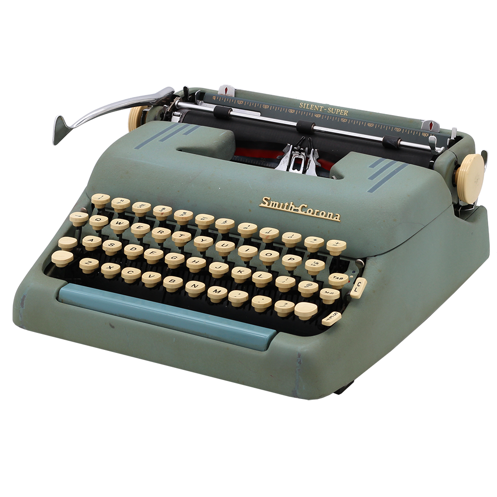 完動品　Smith Corona SILENT-SUPER コロナタイプライター Smith Corona Silent Super Green - myTypewriter.com